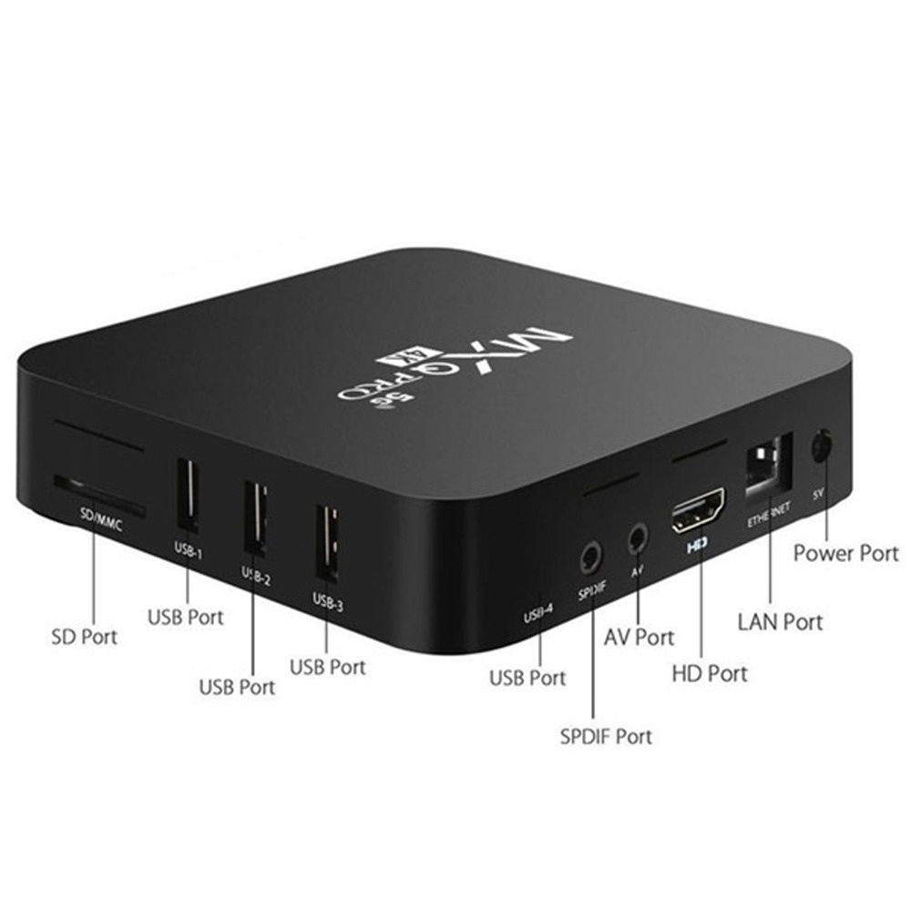 MXQ Pro TV BOX Android 10.1 smart Set Top Box 4K 4GB+64GB Media Player indihome