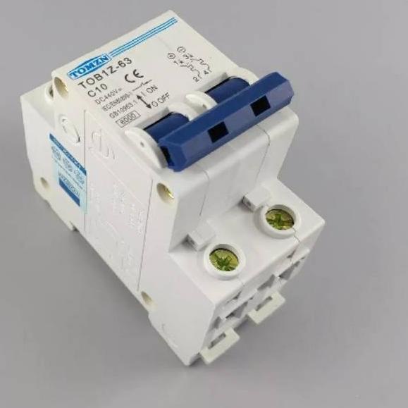 ➫ MCB DC 2 P 10A DC 440 V Sirkuit breaker MCB C curve ♙