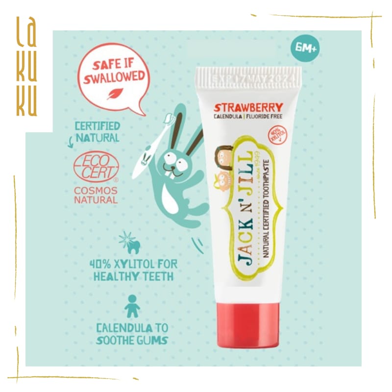 Lakuku - Jack N' Jill Natural Baby Toodlers Organic Toothpaste Pasta Gigi Odol Anak