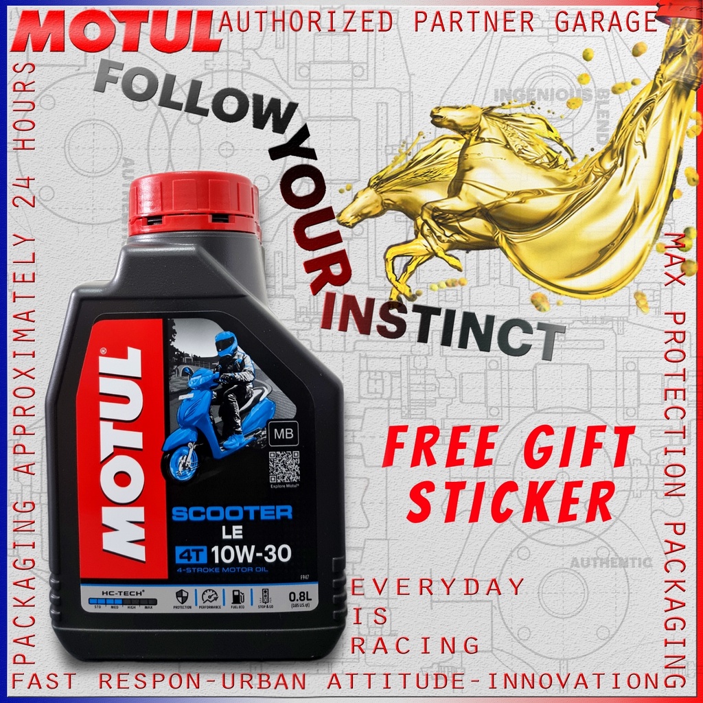 MOTUL SCOOTER LE 4T 10W30 Mb 800 ml / 1000 ml 800ml/1L OLI MOTOR MATIC IMPORT ORIGINAL