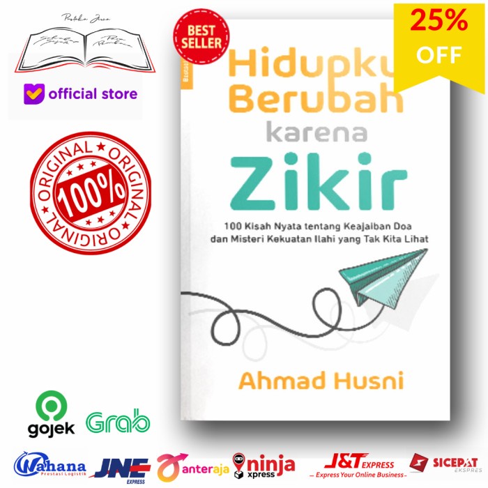 Jual Buku Hidupku Berubah Karena Zikir Dzikir 100 Kisah Nyata Keajaiban