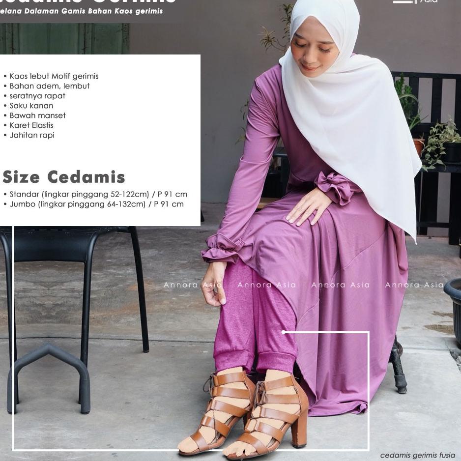 TREND TERKINI T27 Celana Panjang polos bahan kaos adem buat harian santai daleman gamis / Celamis Bi