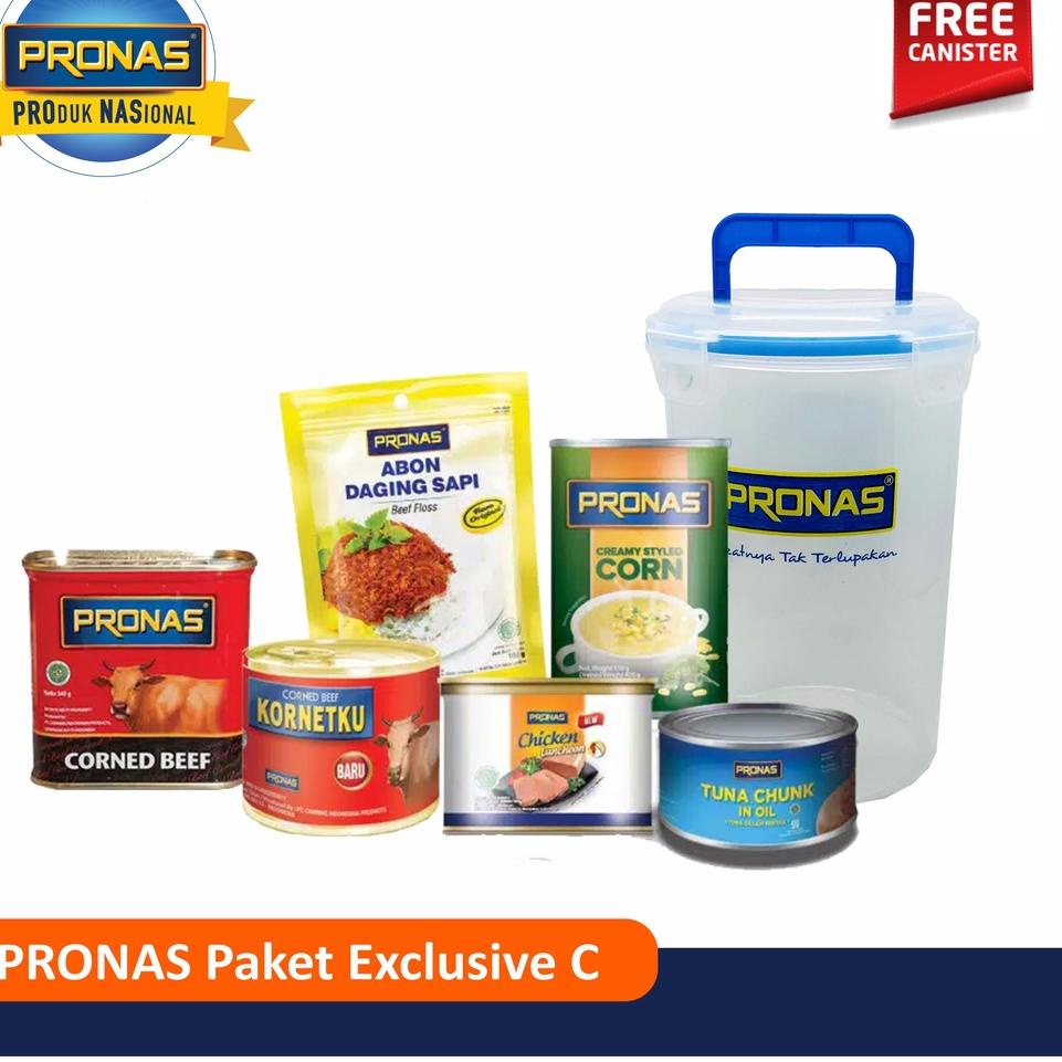 

❄ PRONAS Paket Super Exclusive C bundling 6 pcs berhadiah Canister Cantik ☚