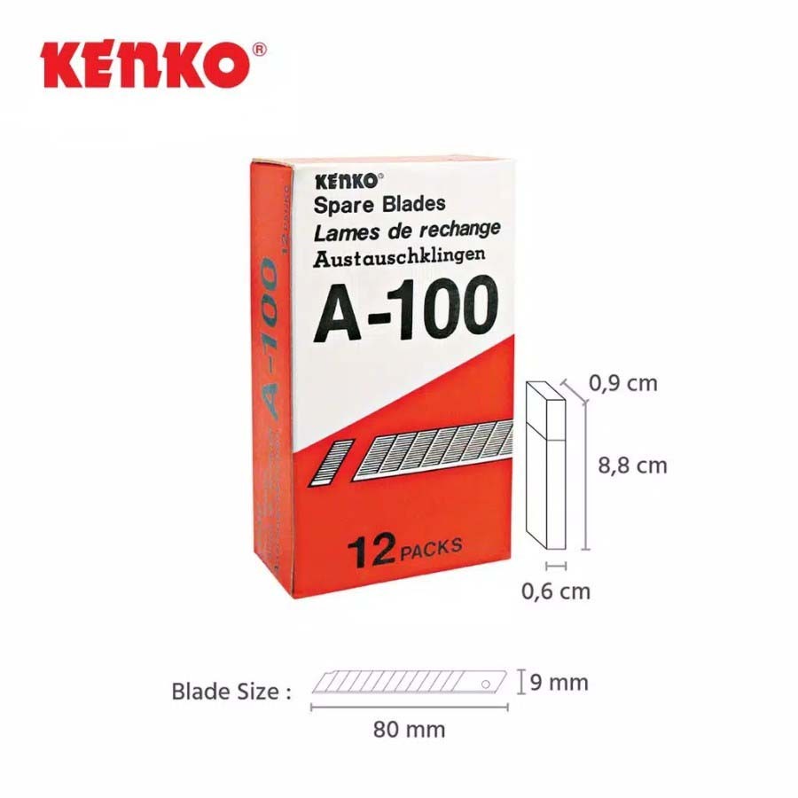 

Isi Cutter Kecil Kenko A-100 untuk Cutter type A-300 dan K-200