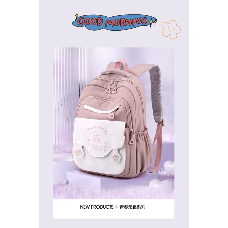 [COD] Tas Ransel Lucu / Tas Ransel Aesthetic / BackPack Gadis / Tas Ransel Wanita Sekolah Termurah / Tas Ransel Terbaru / Tas Serba Guna