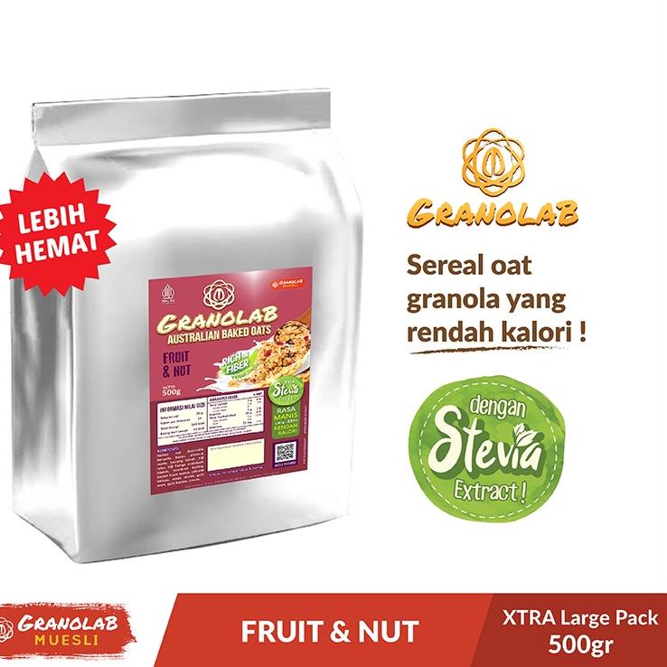 

✩ Granola 500 gr Fruit & Nut - Granolab Muesli ♞