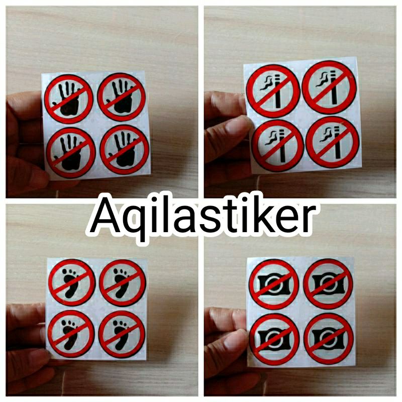

STICKER CUTTING DILARANG,PEGANG,INJAK,POTO STIKER WARNING DILARANG MEROKO