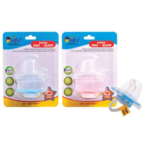 Dodo Soother SO51 Glow in the Dark/ SO50 with Holder - Empeng Bayi