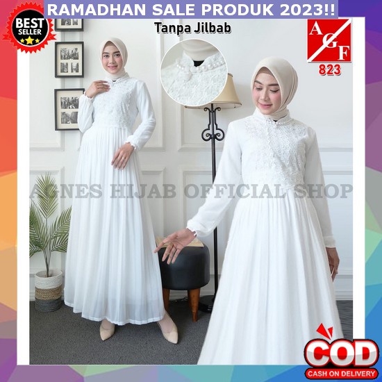Gsmis Muslim Buat Lebaran Ori Modern Gamus Perempuan Lebaran2022 Premium Baju Dress Polos Tanggung I