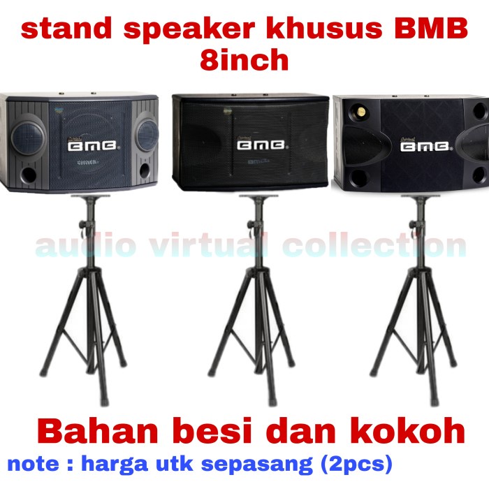Ase Stand / Tripod Khusus Speaker Bmb 8Inch (Isi 2Pcs)