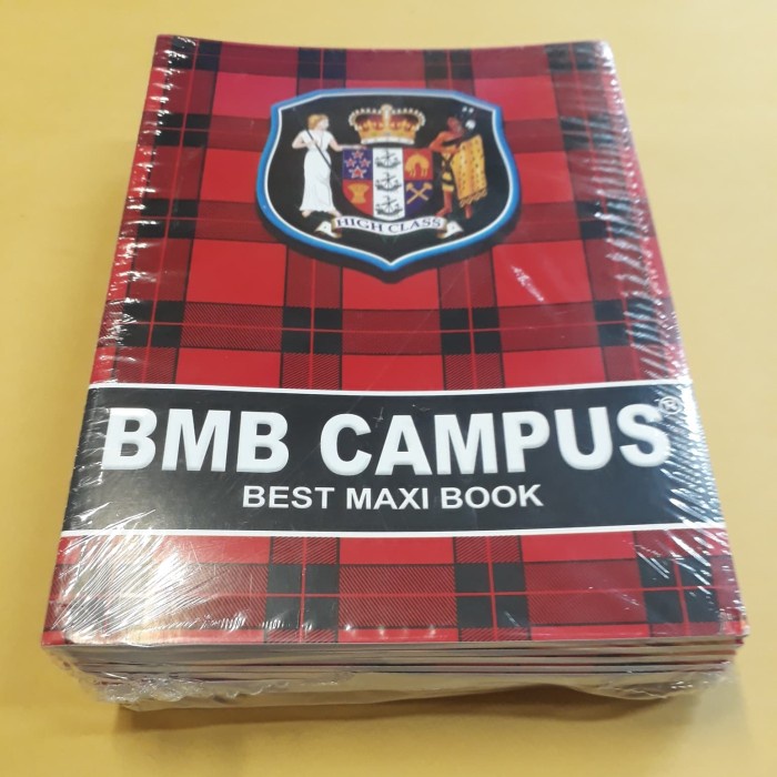 

Terlaris Buku Tulis Bmb Campus 50 Lembar Isi 10 Buku