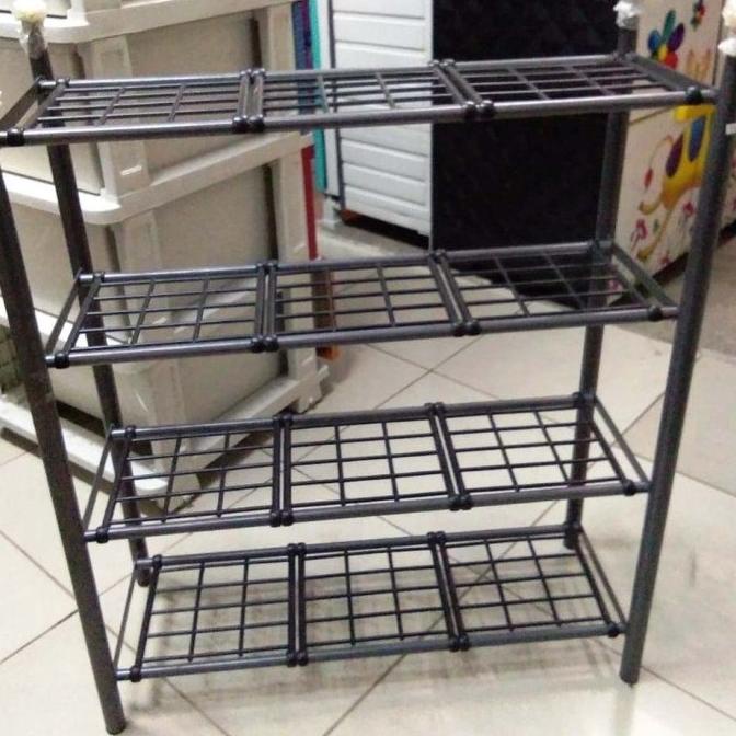 Rak Sepatu Besi 4 Susun Storwejixaa