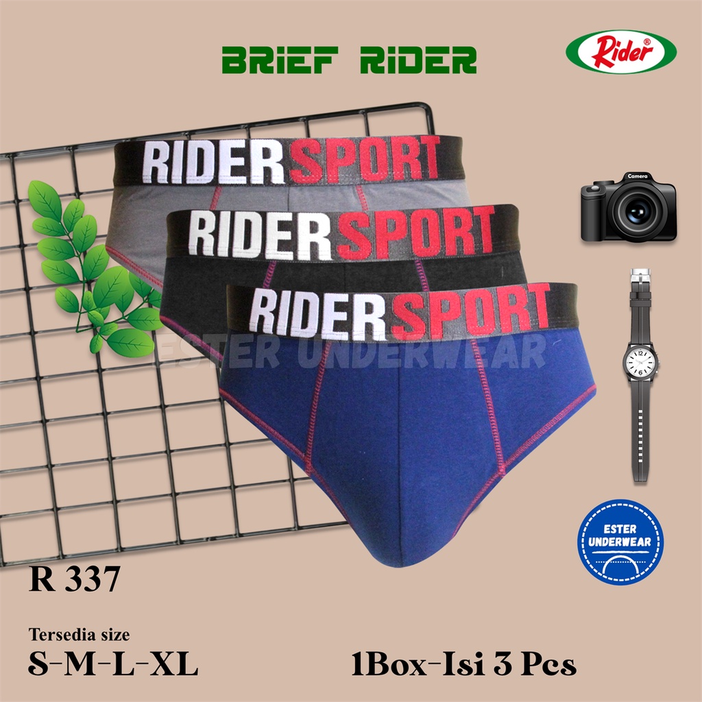 Celana Dalam Pria Rider Sport R 337 Isi 3Pcs/Pack