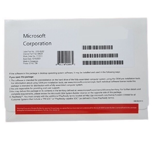 Microsoft Windows 11 Home OEM Pack 64Bit Original - Win 11 Home