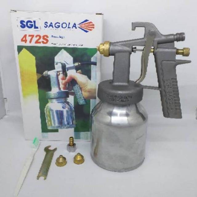 Spray Gun Sagola 472 S Tabung Bawah Alat Semprot Cat Tabung Bawah