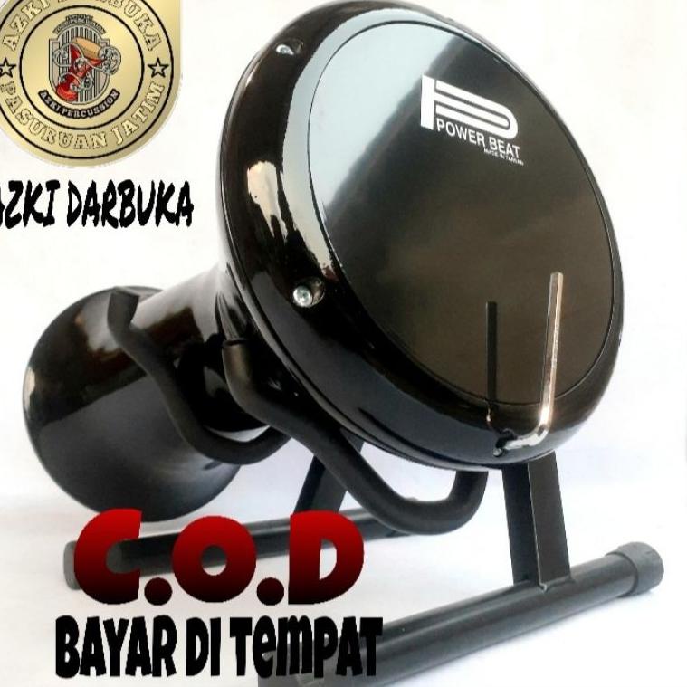 TERBAIK Darbuka 8 inci /hitam gilap + kunci L