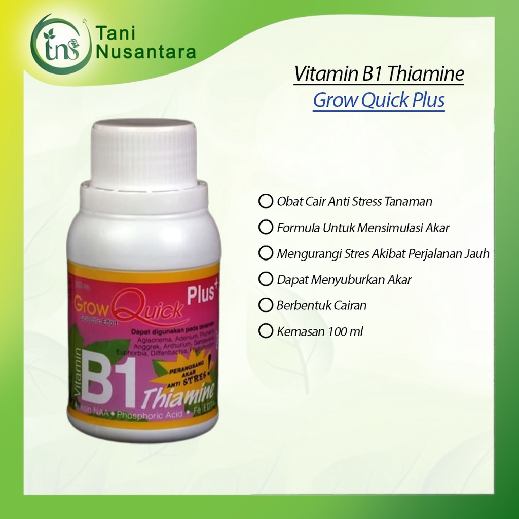 Vitamin B1 + Hormon Adaptan 100 ml Adaptan7 Perangsang Pupuk Anggrek Grow Quick Thiamine