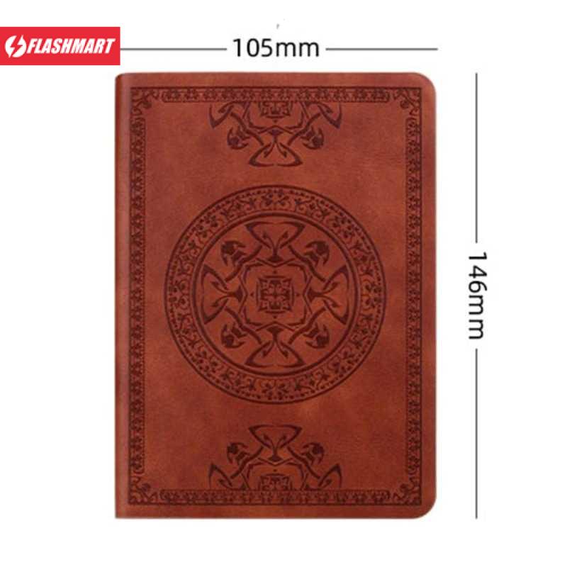 Flashmart Buku Catatan Jurnal Notebook Cover Vintage Pattern A6 - WH-1564