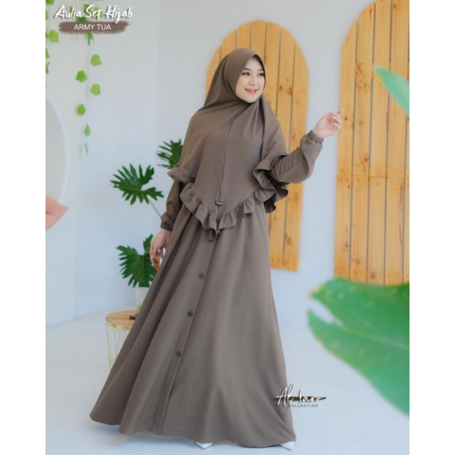 AULIA SET HIJAB BY AL FARO/SET HIJAB AL FARO/GAMIS SET HIJAB ORI AL FARO/GAMIS AL FARO