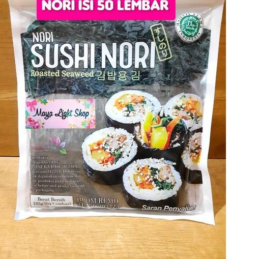 

☻ nori sushi 50 lembar Promo Sale Termurah Nori Manjun ekonomi sakao nori 50 lembar limited rumput laut sushi dried seaweed ℗