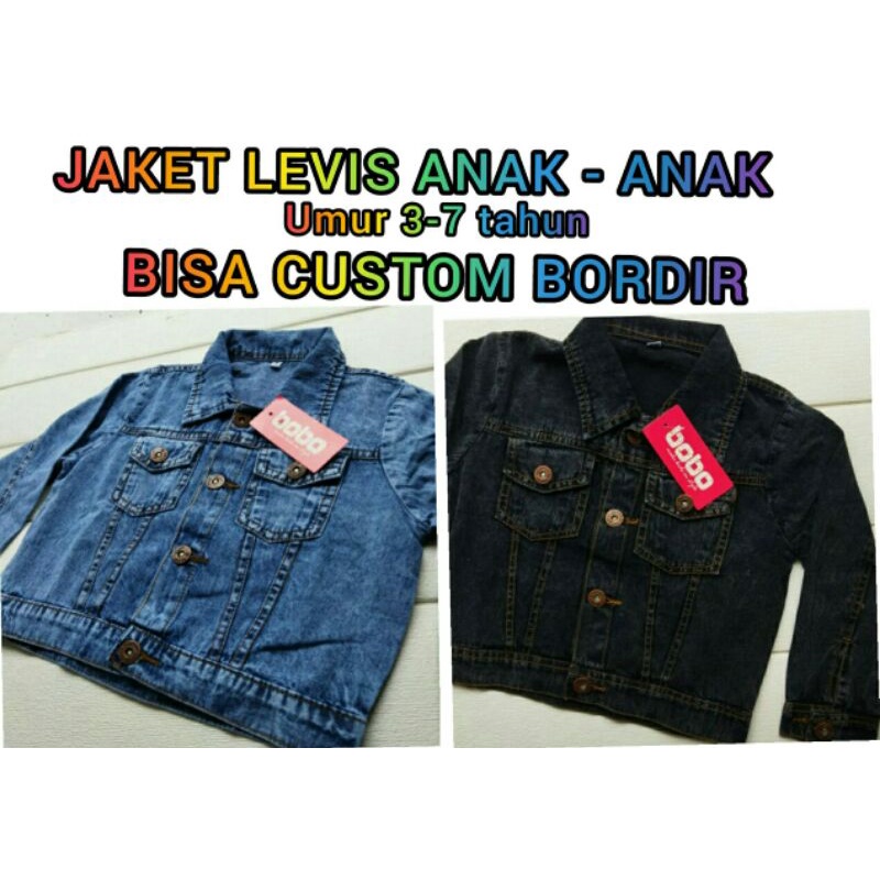 JAKET LEVIS ANAK BORDIR SATUAN