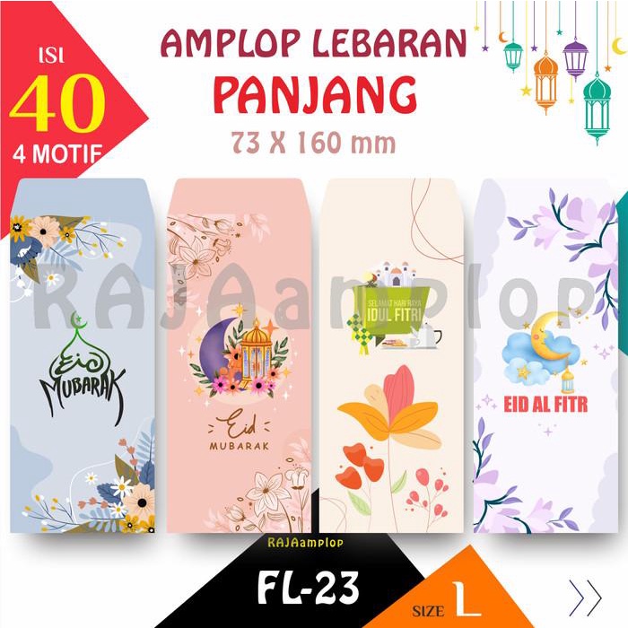 

Raja Amplop - Angpao Lebaran Idul Fitri Floral Besar 098