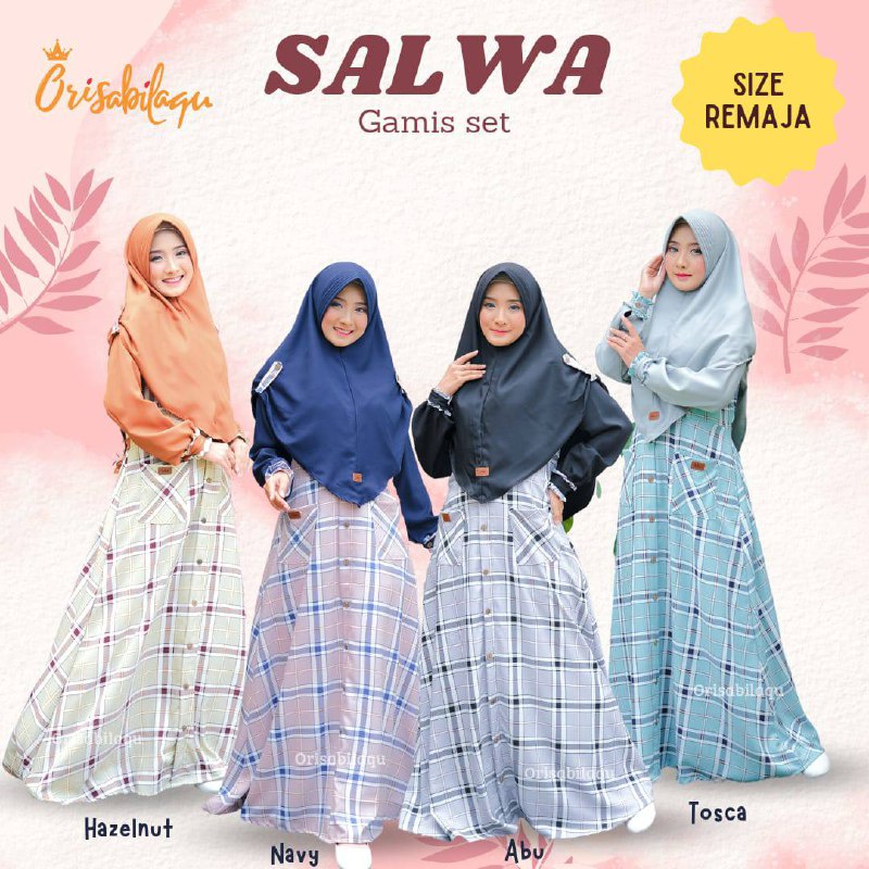 Set Gamis Remaja Salwa Teen by Orisabilaqu