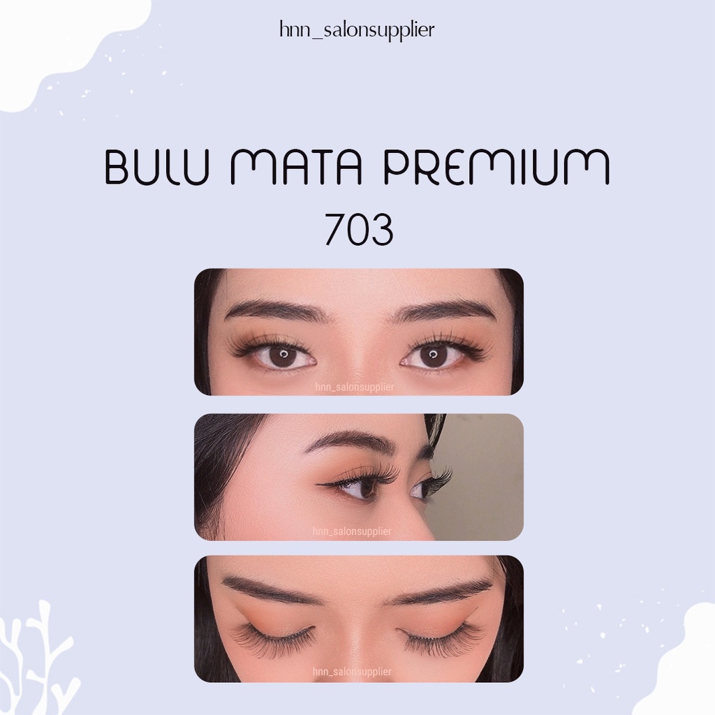 703 Bulu Mata Palsu Handmade Fake Eyelash Eye Lashes Lash Artifivial Belle Eyelashes