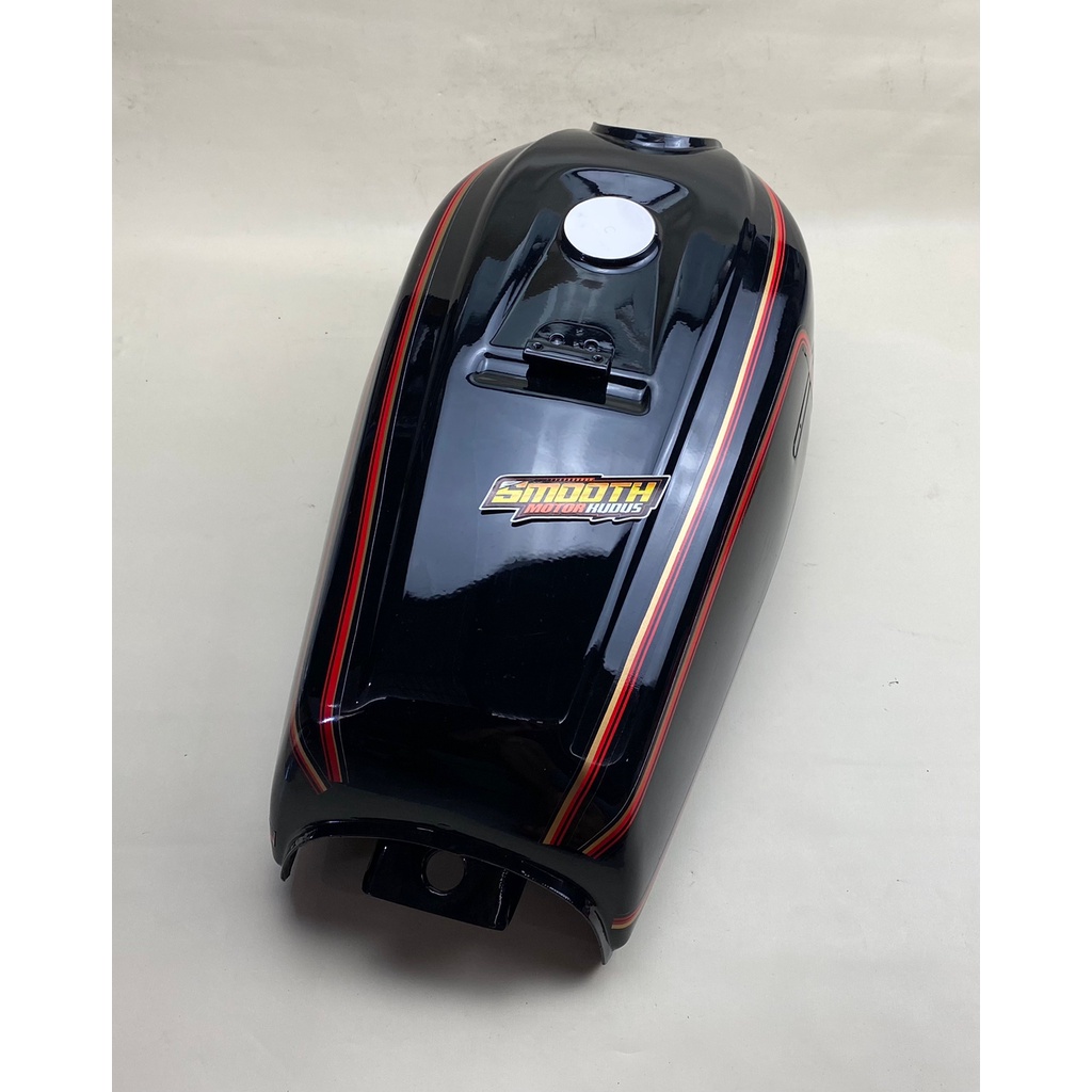 Tangki Tengki Tanki Bensin HITAM Honda GL 100 plus striping