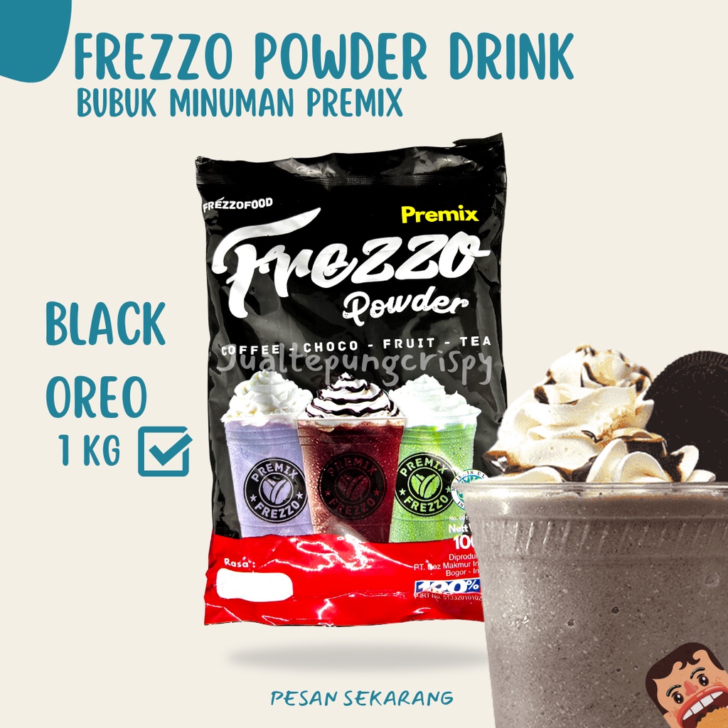 Frezzo Bubuk Minuman Rasa Black Oreoo / Black Oreoo Powder 1 Kg