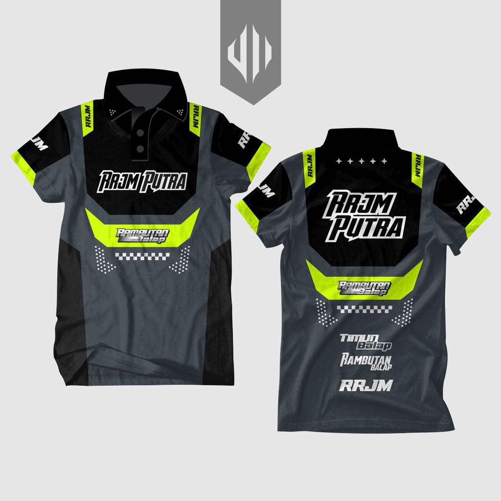 T-shirt Jersey Racing, Balap, Drag race, Polo, Custom