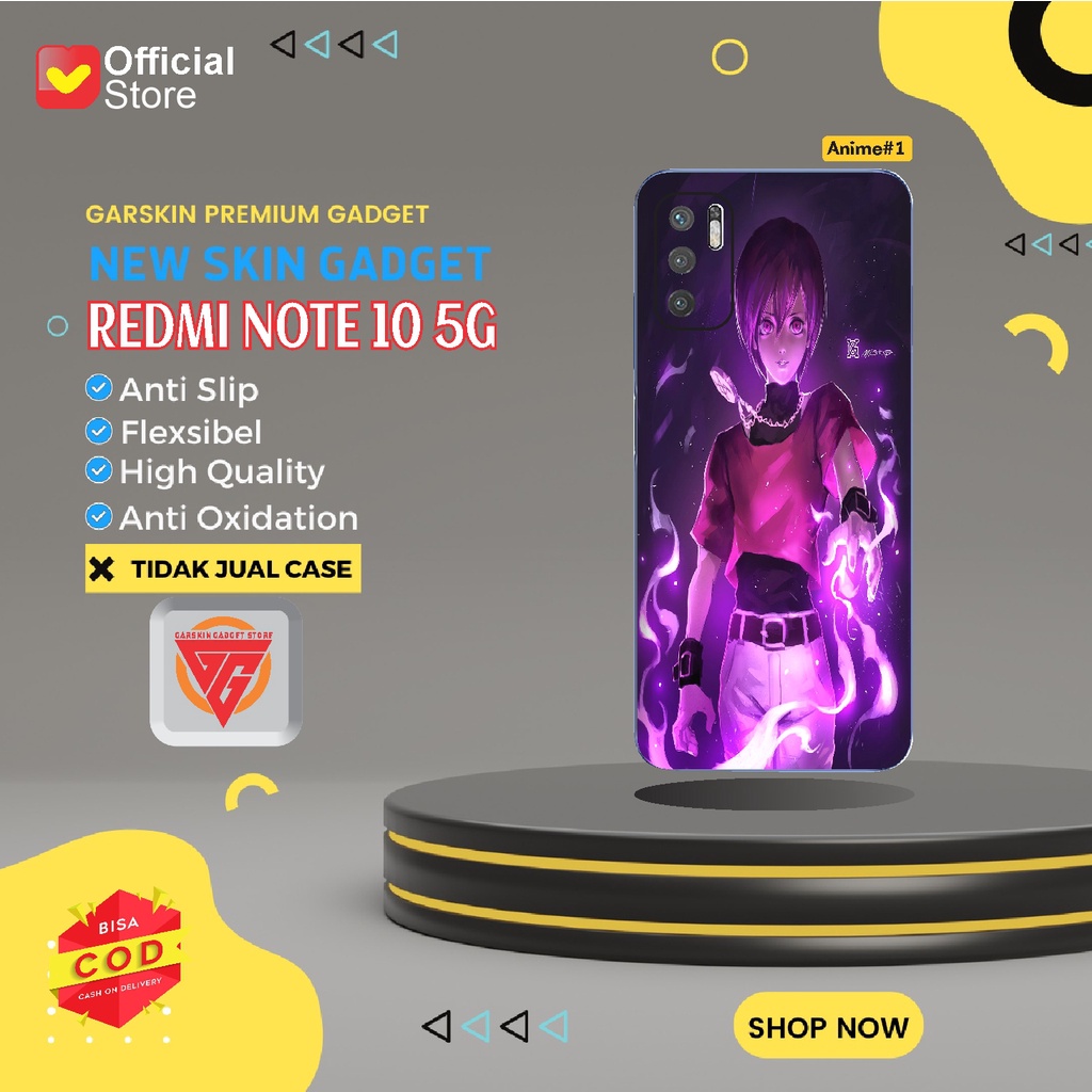 Garskin Redmi Note 10 5G Skin Gadget Premium Motif Anime