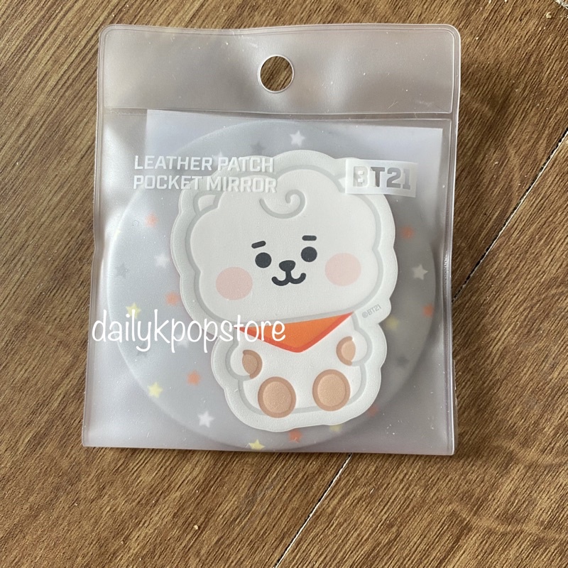 BT21 x MONOPOLY LEATHER PATCH POCKET MIRROR KPOP RJ