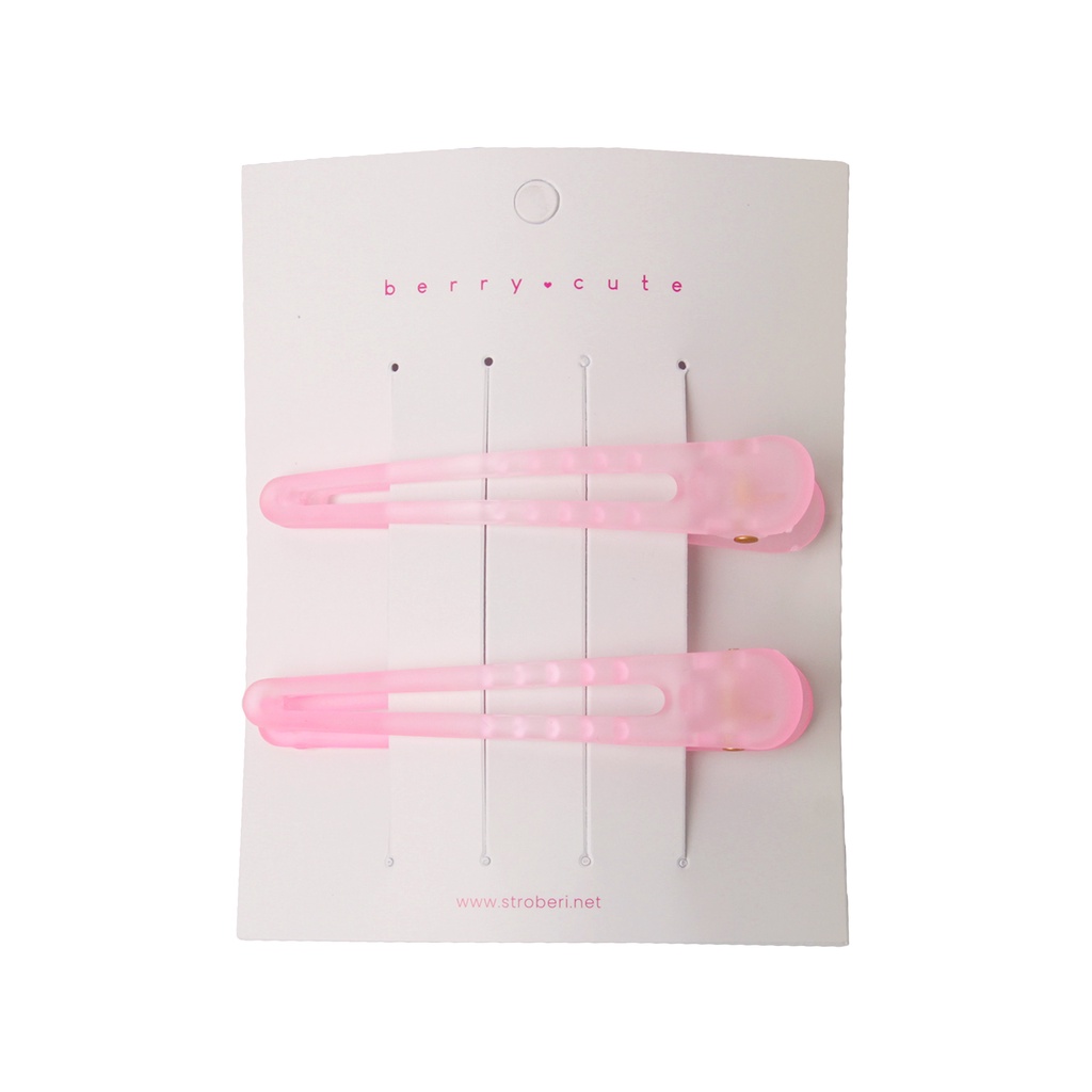 Jual Stroberi Taper Transparent Hair Clip Set | Shopee Indonesia