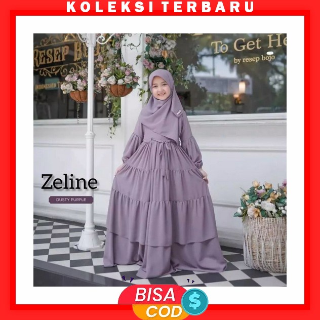 Rayya Syari Kids By Paku Payung Gamis Anak Remaja Tanggung Usia 10-15 Tahun Terbaru Cod Dress Anak P