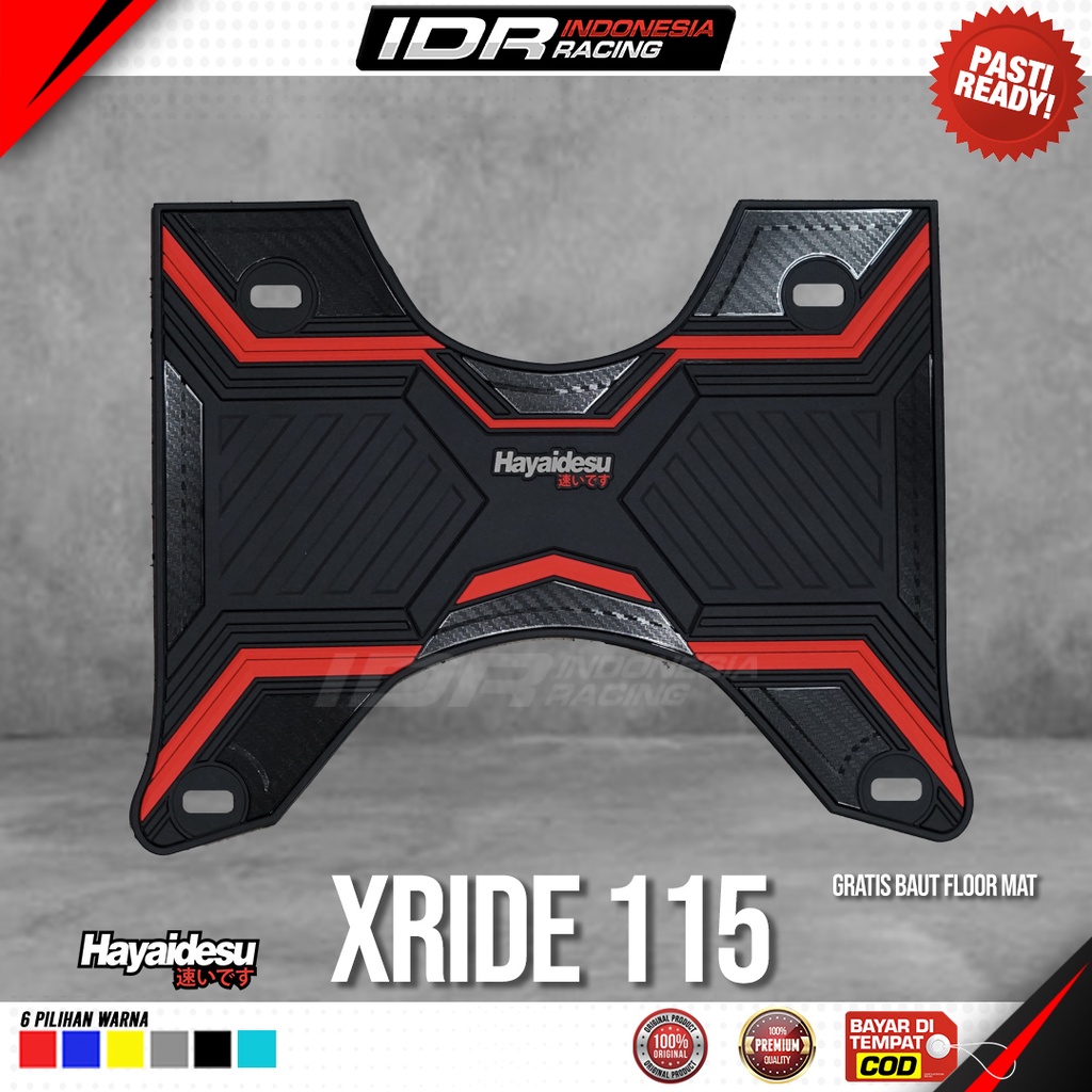 Karpet Motor XRIDE 115 Hayaidesu Floor Mat