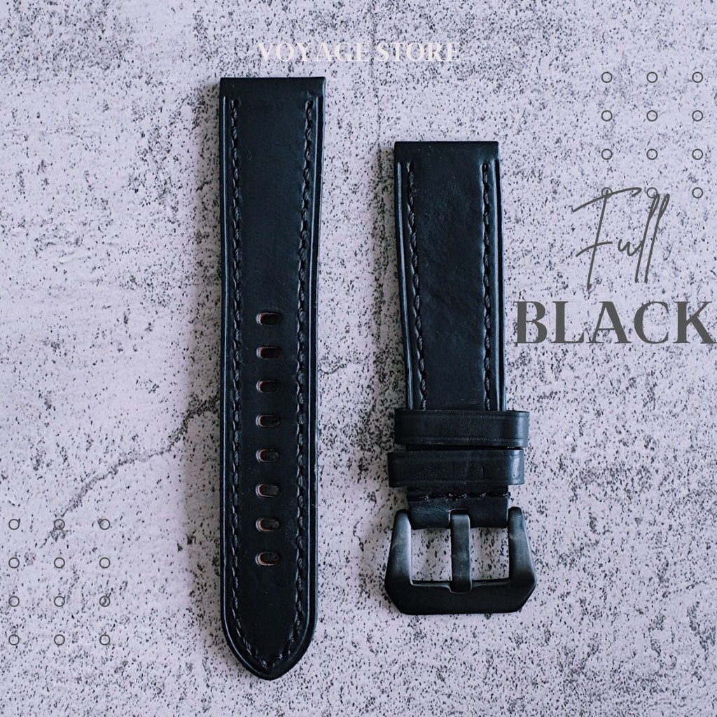 VOYAGE Original Tali Kulit Sapi asli pull up leather 22mm Strap Apple watch 45mm 42mm iwatch series 6 7 4 Iwo Samsung Huawei 46mm