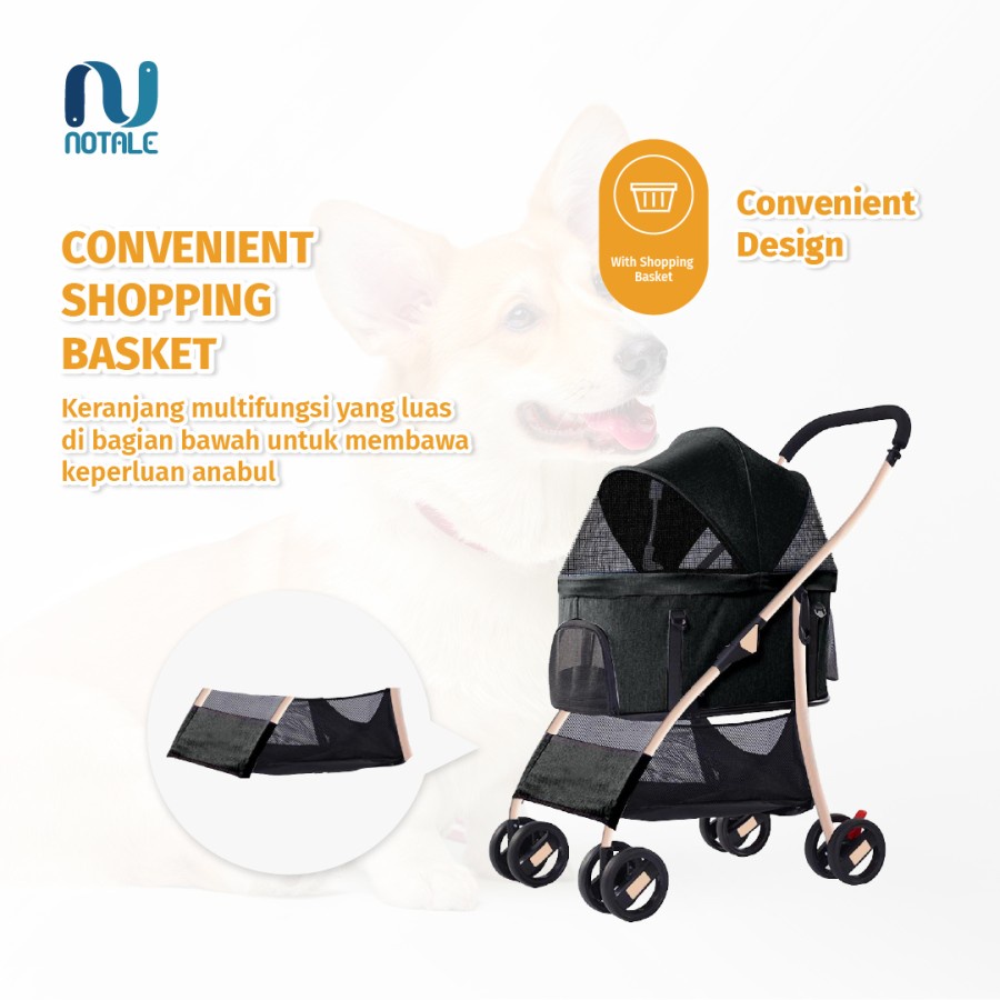 Notale Dogaru Pet Stroller 2 in 1 Foldable NTL-PS101 / PC100