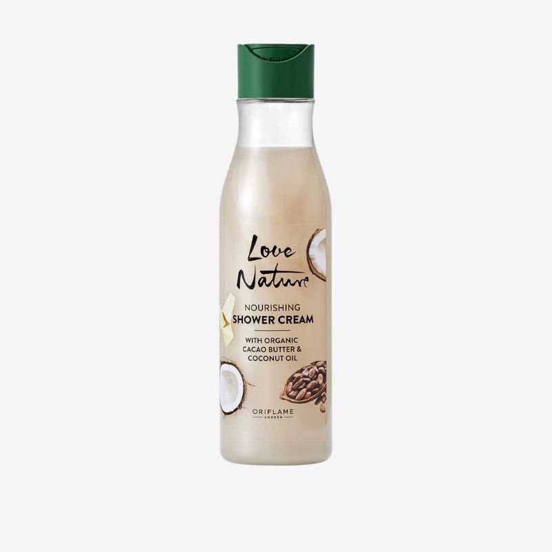 Love Nature Nourishing Body Cream/Shower Cream/Liquid Hand Soap With Organic Cacao Butter &amp;Coconut Oil