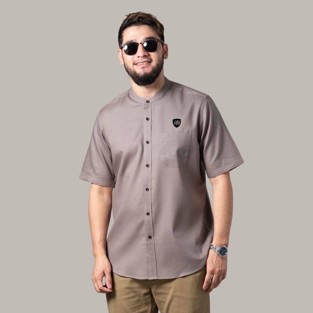 Baju Koko Kurta Lengan Pendek Baju Koko Fashion Muslim Pria Dewasa Terbaru