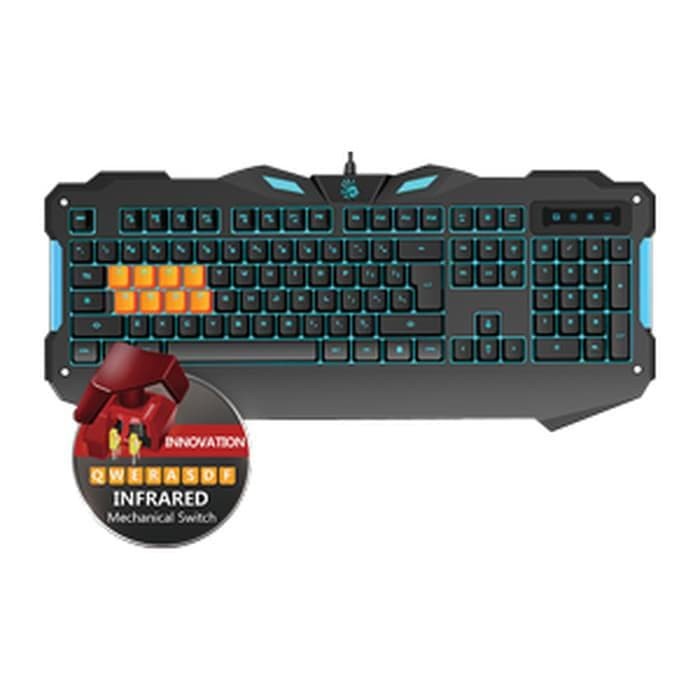 Terlaris B328 8-Light Strike Gaming Keyboard Bloody