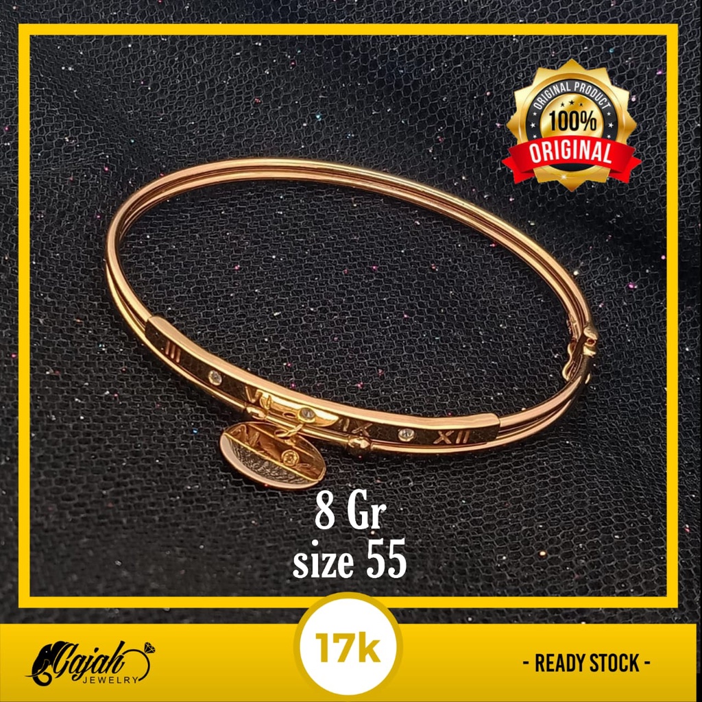 Gelang emas 17k - 8 gr kadar 750 -4253