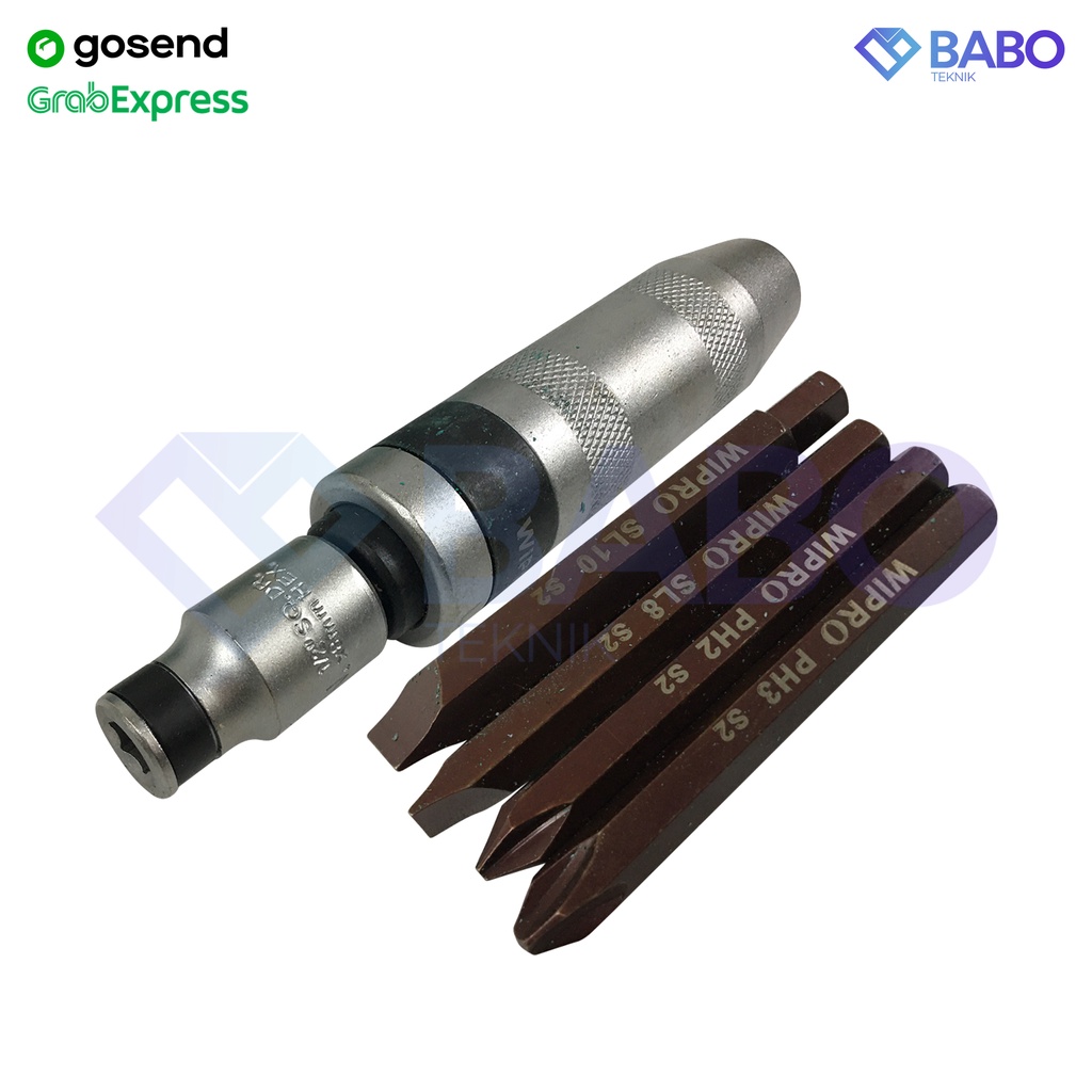 Wipro Impact Screwdriver Obeng Ketok Set 6 pcs