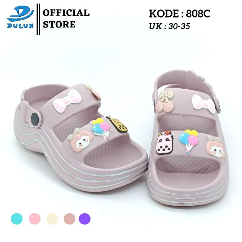 808C SANDAL PUJI ANAK PEREMPUAN KEKINIAN TERBARU DULUX 30-35