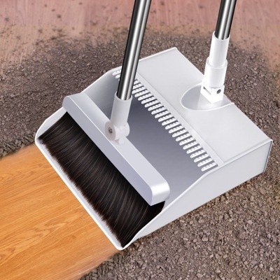 SS Set Sapu Lipat &amp; Pengki Sisir Minimalis Alat Pembersih Lantai Set Broom Dustpan Debu dan Kotoran Sapu Lantai Pengki Set