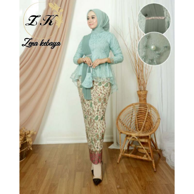 SET KEBAYA SELENDANG  KEBAYA MODERN KEBAYA BRUKAT MODERN KEBAYA WISUDA KEBAYA BRUKAT TILLE