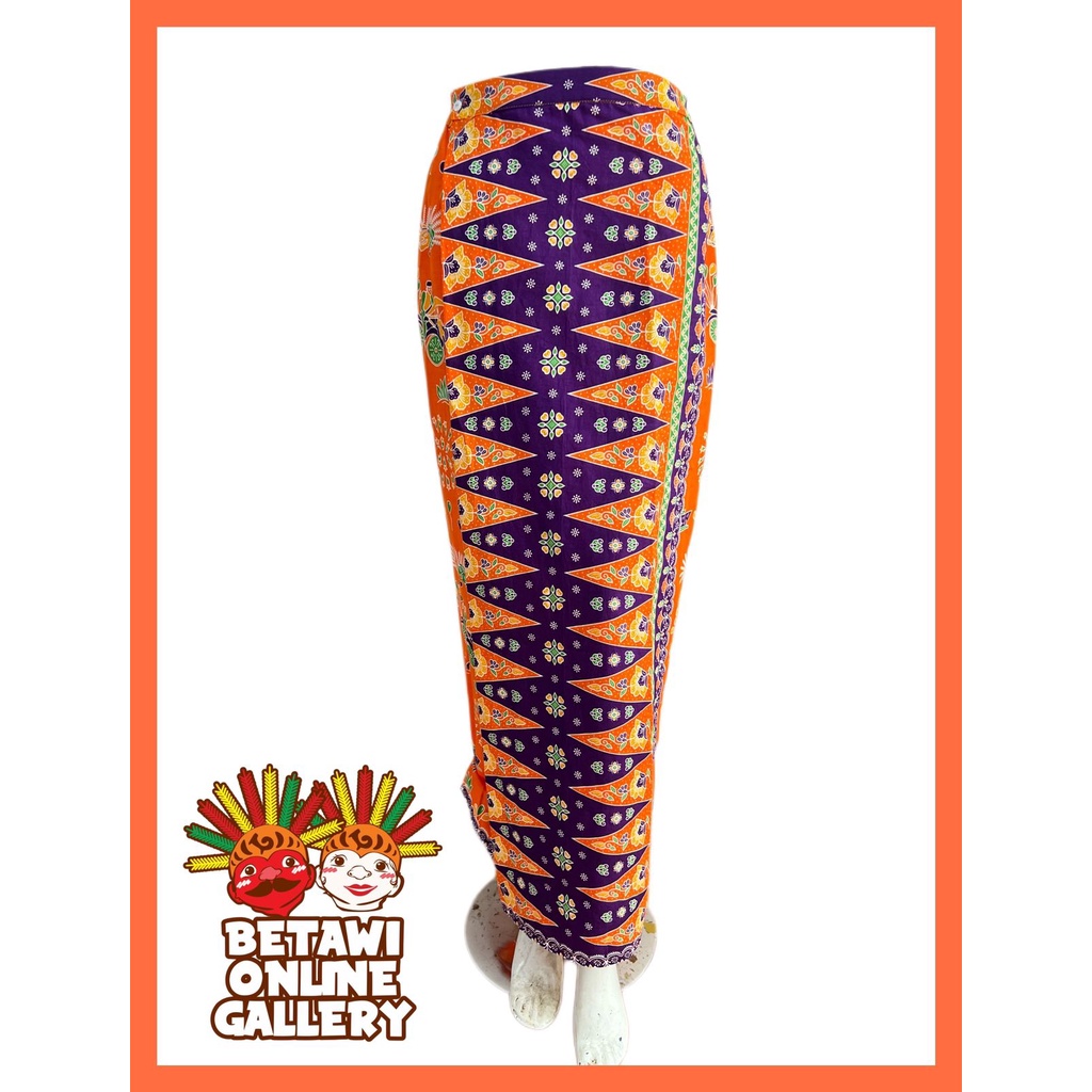 Rok Batik Betawi / Rok Span Tumpal Batik Betawi / Rok Batik Span