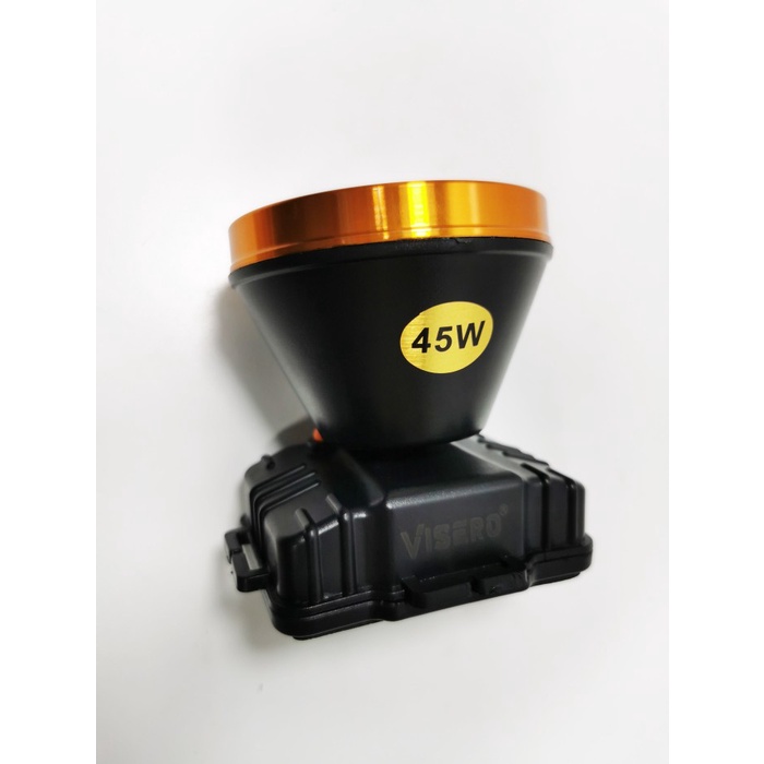 Senter kepala 45w cahaya putih VISERO VHL-5245 45w 2baterai lepas18650
