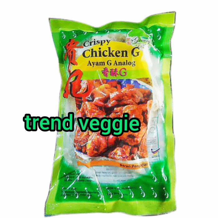 

Greenfarm Crispy G 400 gr / Kui Fei / Ayam Putih Vegetarian