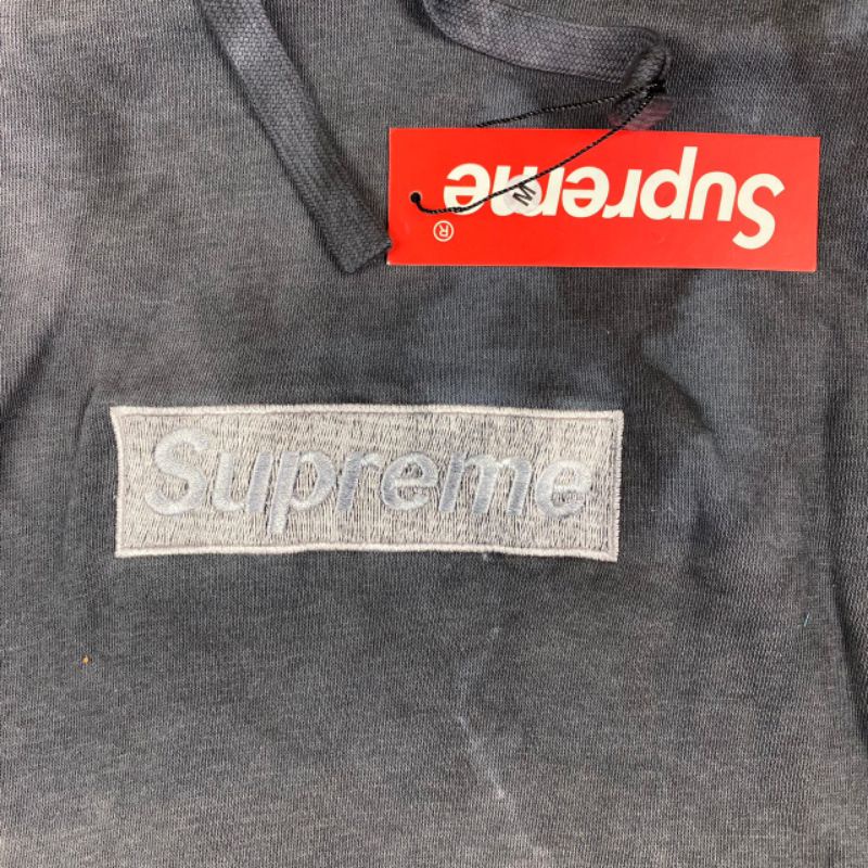 HOODIE SUPREME TIE DYE BORDIR FULL TAG LABEL CASUAL HYPE